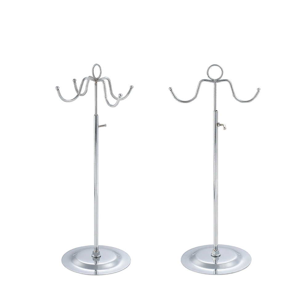 Elegant Countertop Wire Jewelry Display Rack with 3 Tiers