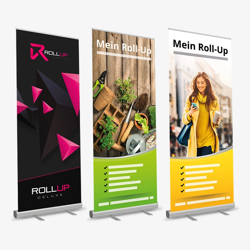 Aluminum Feet Roll up Banner Stand for Exhibition Display