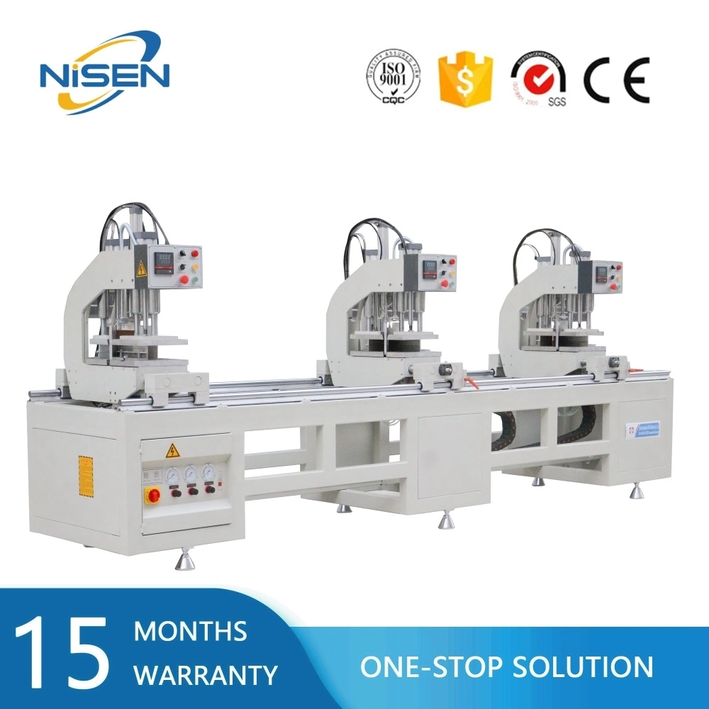 Nisen Shj3y-120*3500 Factory Price PVC Window Door Three Head UPVC Window Welding Machine 4400*1100*1700mm Hot Sale High Efficiency