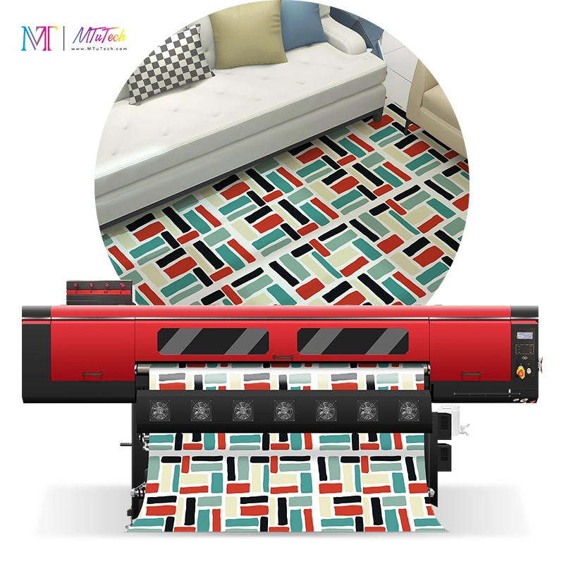 MT MTuTech 1,9 mètres de la sublimation textile Vêtements de l'impression numérique de la machine pour le tissu de coton Home Textile avec I3200 Tête d'impression