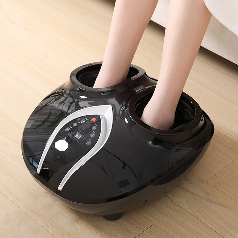 Ningdecrius Kneading Scrapping Roller Foot Massager Machine Vibrating Deep Kneading Improve Blood Circulation with Heat Shiatsu Electric Foot Massager