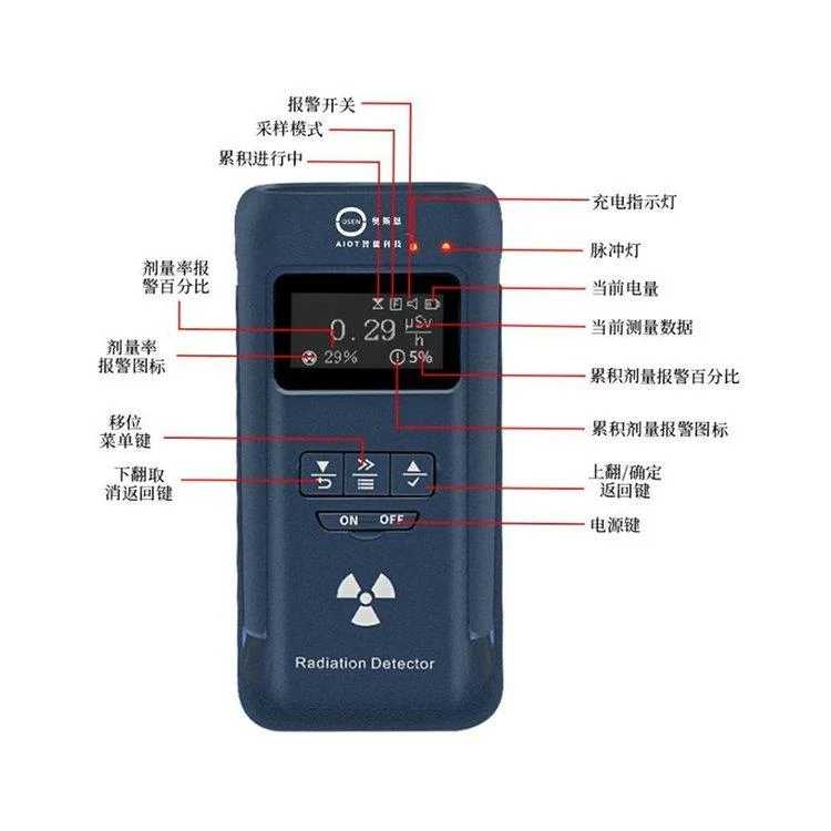 Mini-Gamma numérique portable bêta X Ray compteur Geiger pour une utilisation personnelle