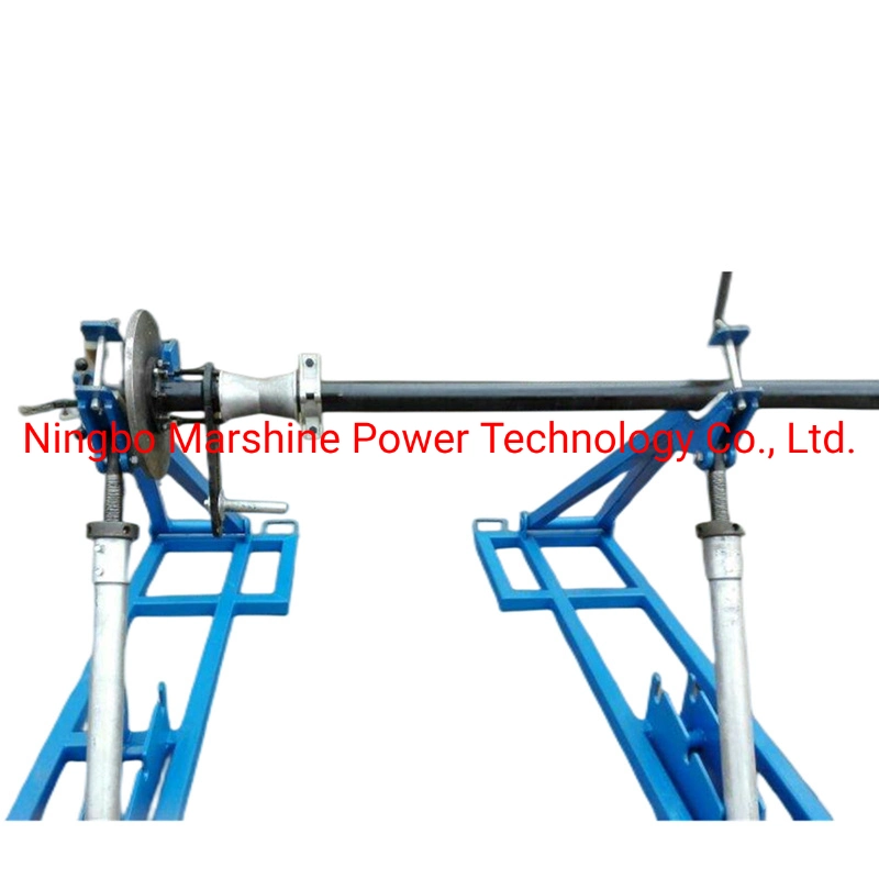 5 Ton Standing Hydraulic Detachable Wire Electrical Cable Reel Drum Roller Lifting Tray Jack Stand