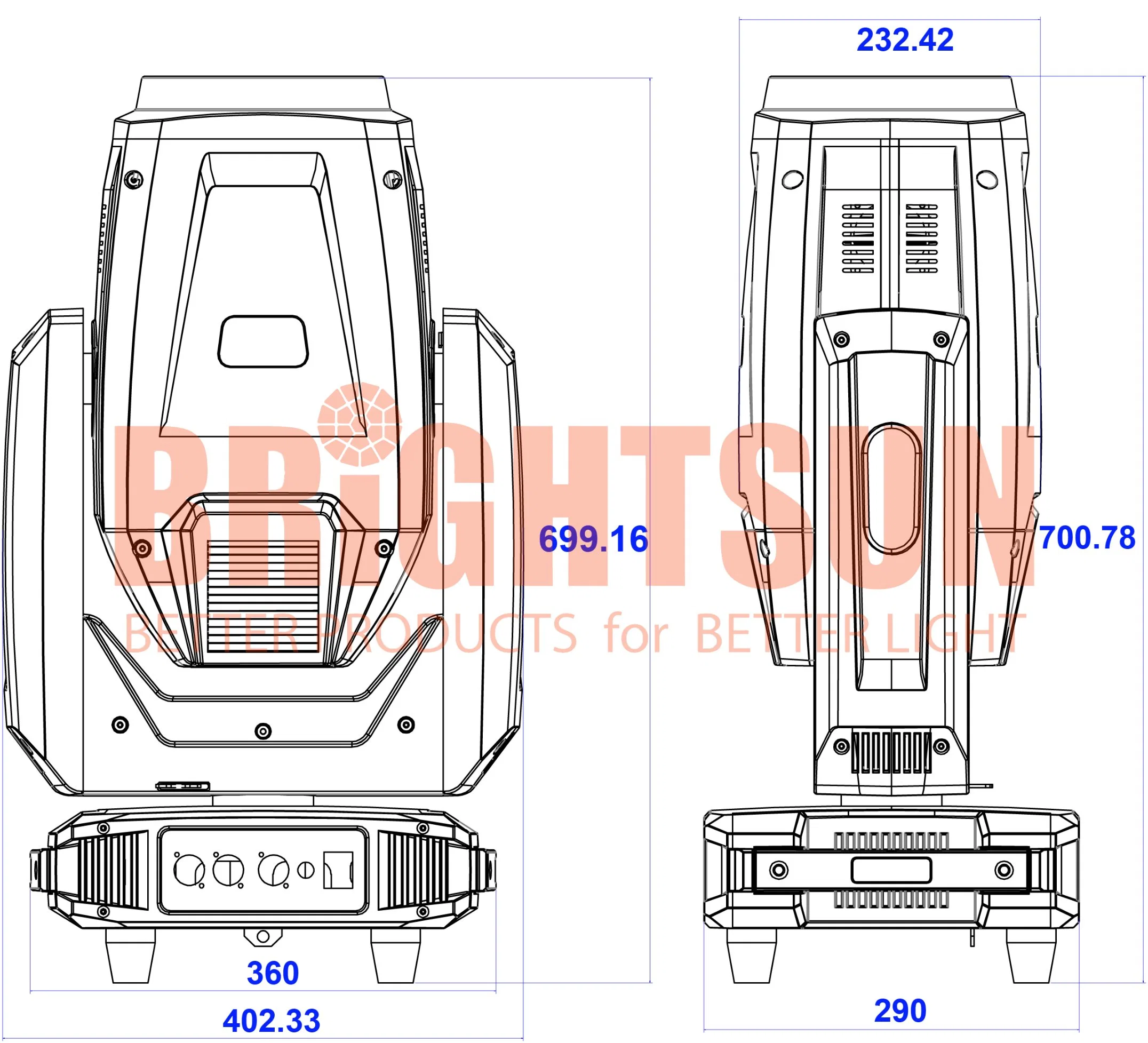 Этап 21r 470W Получ. Точечная стирка CMY 4in1 движущейся головки Светлый