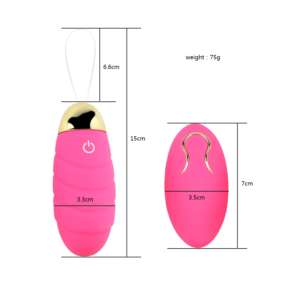 Vibrador inalámbrico con control remoto, carga USB, huevo vibrador para el amor y el sexo