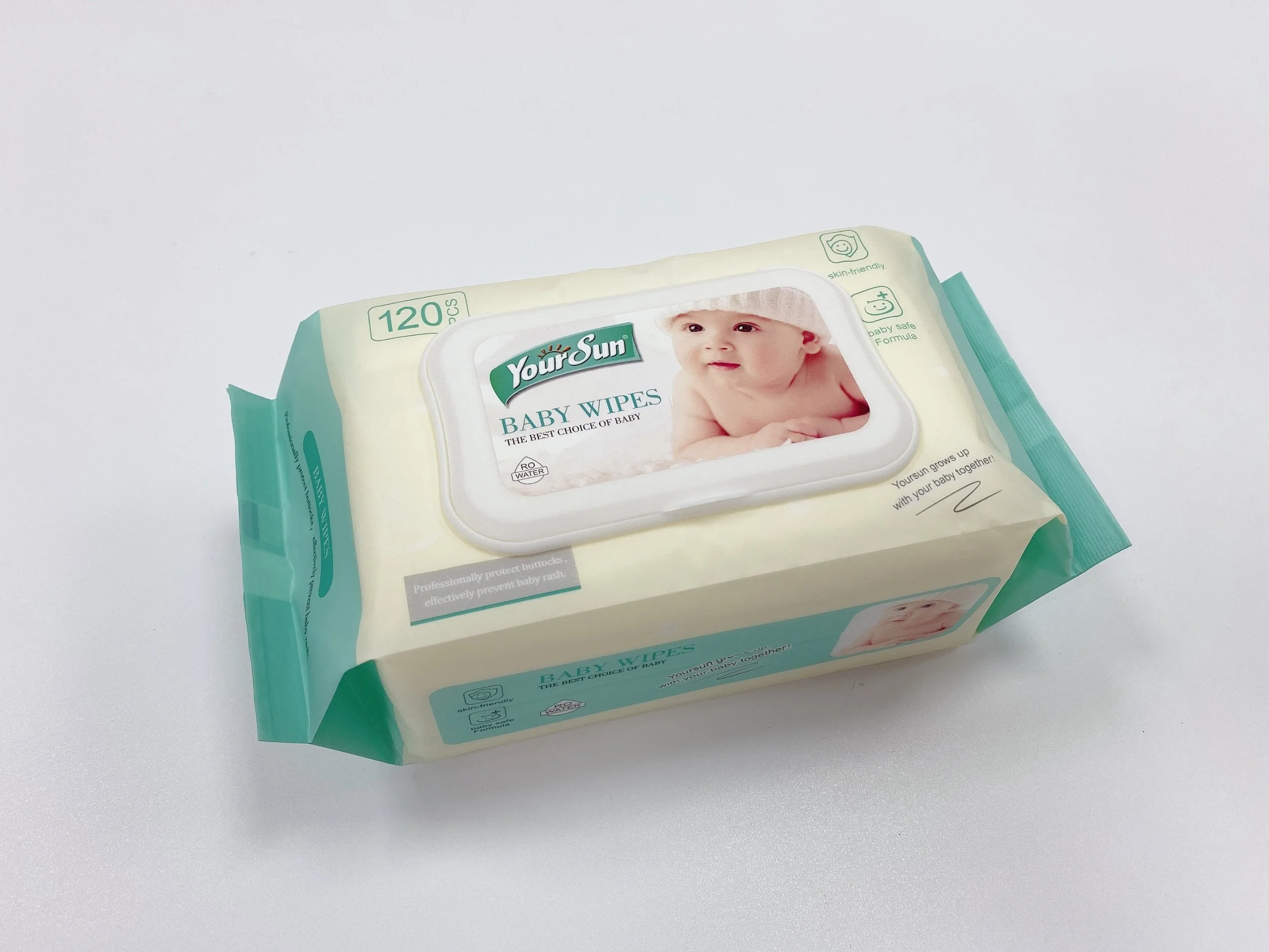 Lingettes de nettoyage des serviettes mouillées bébé coton jetables l'eau pure antibactérien