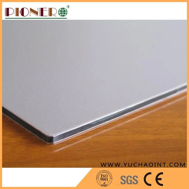 Exterior Metallic Silver Solid Color ACP Board