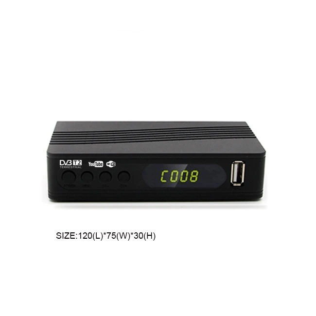 H. 264 DVB-T2 TV Box WiFi soporte IPTV de Youtube