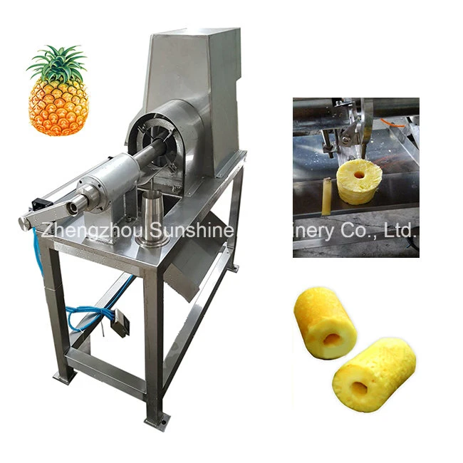 Industrial De-Corer de acero inoxidable dispensador automático de la piña