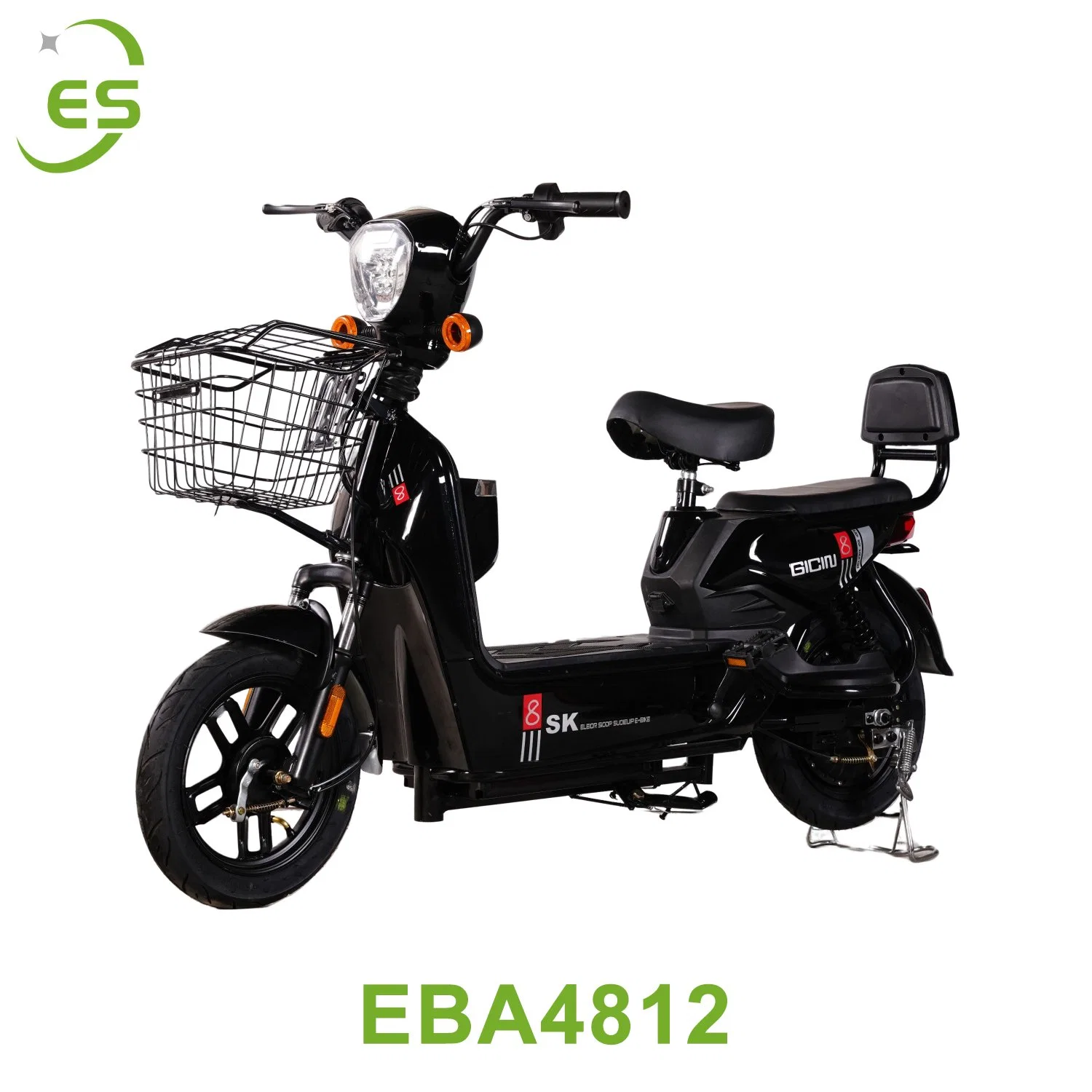 2023 motocicleta eléctrica 48V 350W alarma antirrobo de acero al carbono potente Vida de la batería scooter eléctrico de la bicicleta