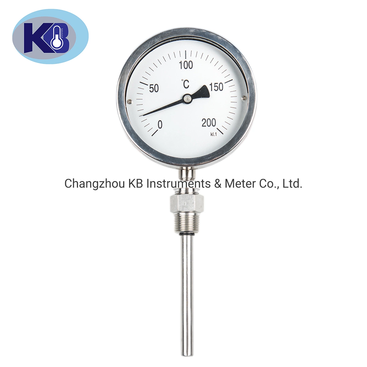 Bimetall Thermometer Industrie-Thermometer Kesselrohr Hochtemperatur-Präzisionszeiger Radial Wss-411/401/53