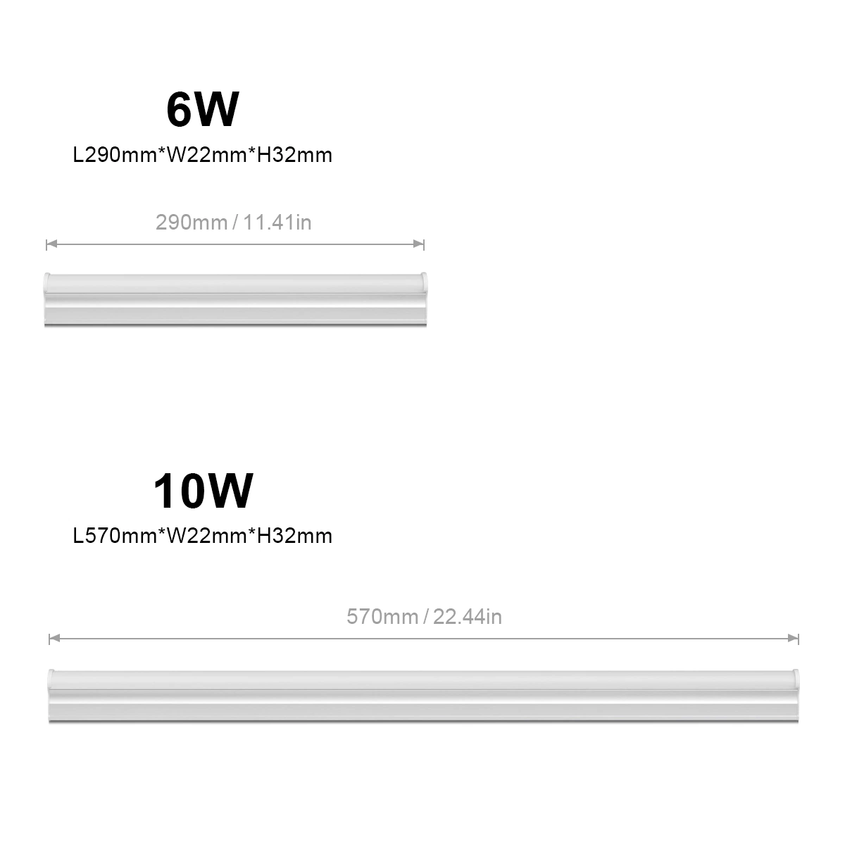 T8 T5 Glühlampe 110V-220V AC 8W 12W LED-Lampe 30cm 60cm LED Leuchtstoffröhre für die Beleuchtung der Wohnküche