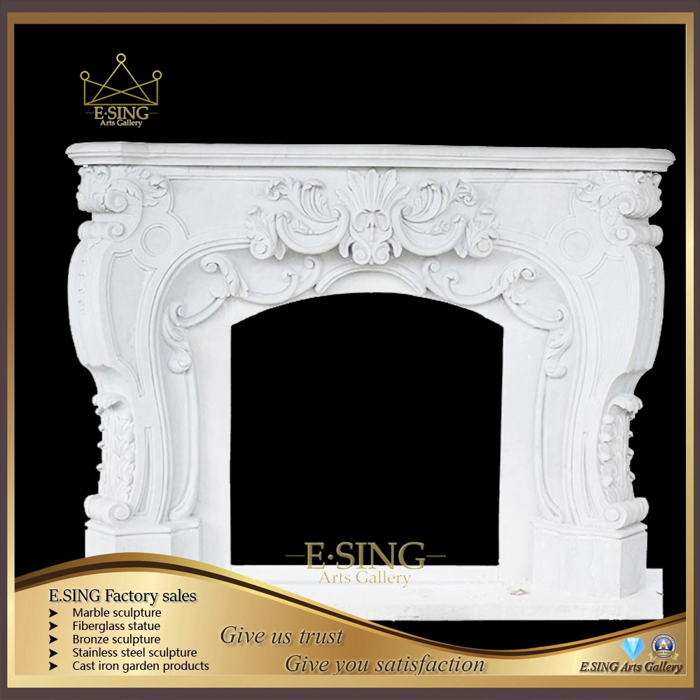 Hot Sale European Style Classic Fireplace Mantels for Decoration