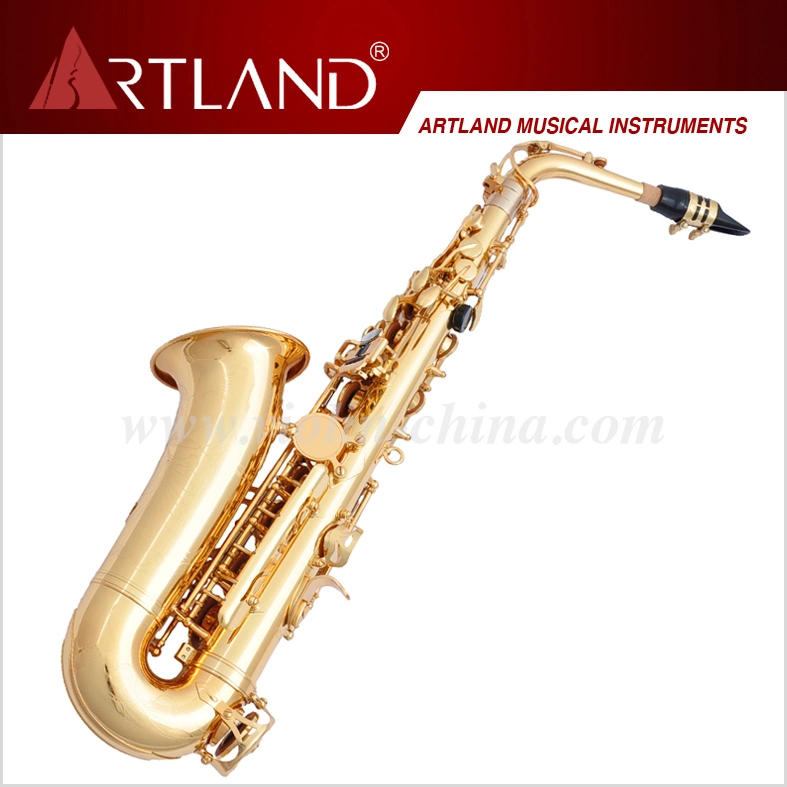 Eb Key Golden Lacquer Finish Professional Alto Saxophone (AAS6506G)