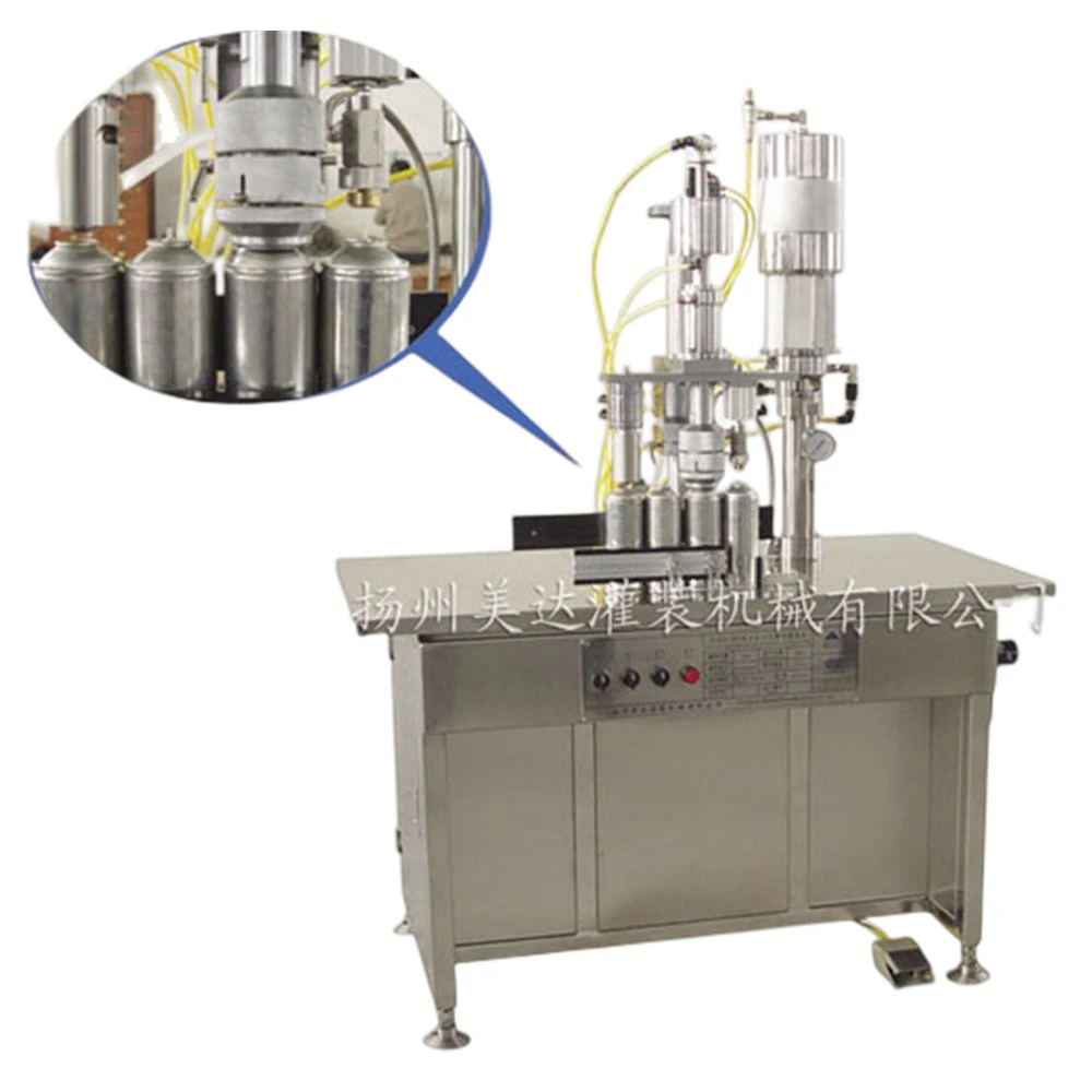 Aerosol Body Spray Semi-Auto Filling Machine