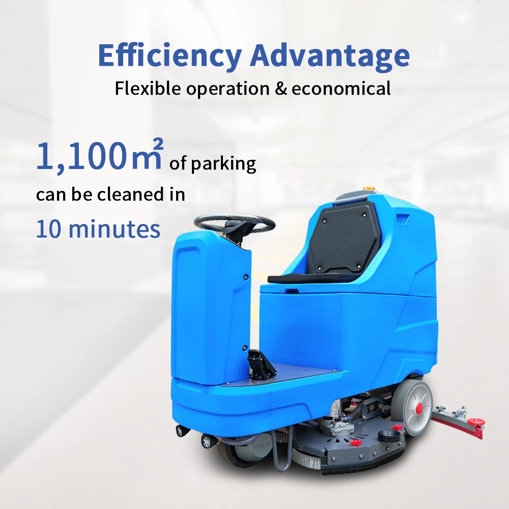 Office Building Hospital Sanatorium Industrial Double Brush Ride-on Cleaning Equipment Floor Scrubber