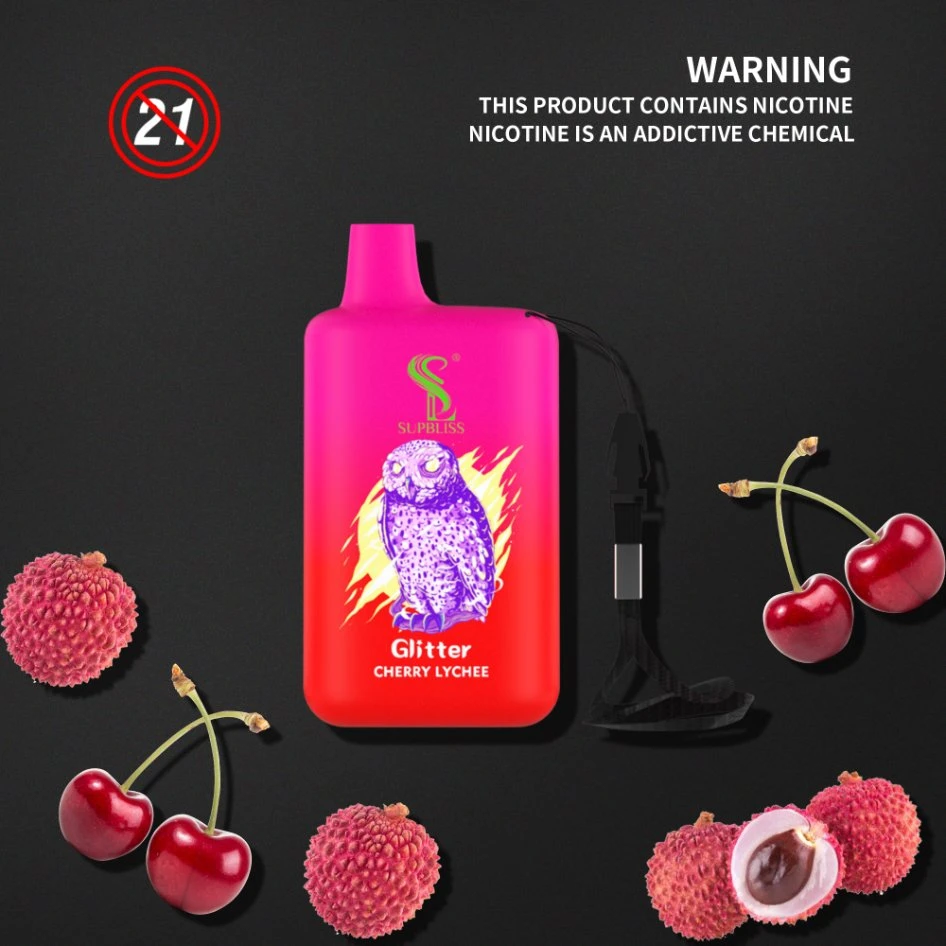 Factory Price Directly Supbliss Glitter 5800 Puffs Bar Vape Pod 12 Flavors Disposable/Chargeable Vape