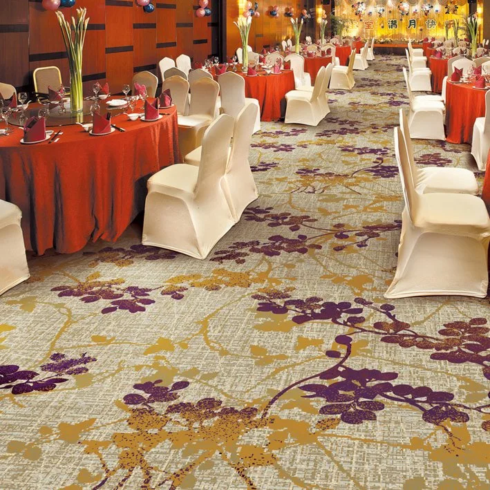 Customized Eco-Friendly Turfed Printed Luxury Wall to Wall Hotel Carpet Commercial Fireproof Hall Banquet Floor Carpet