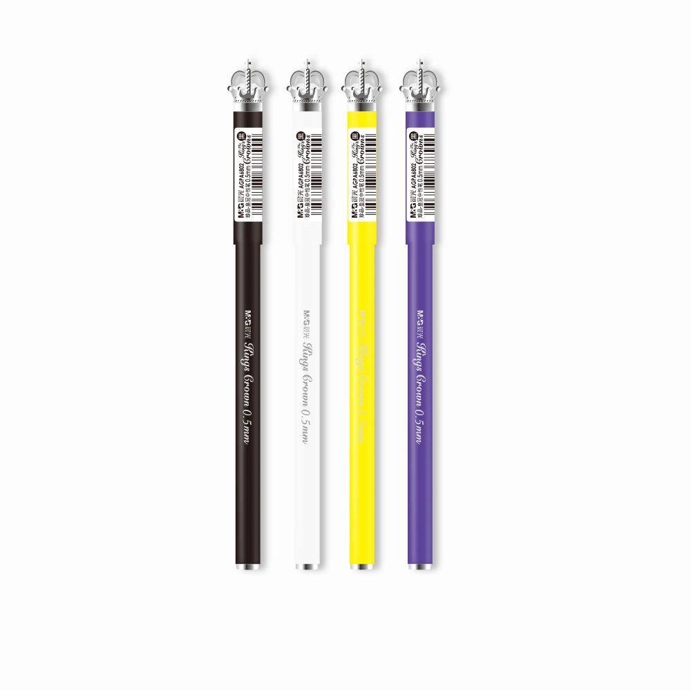 M&G Office Supply Promotion Stationery 0.5mm Metal Signature Crown Gel Pen