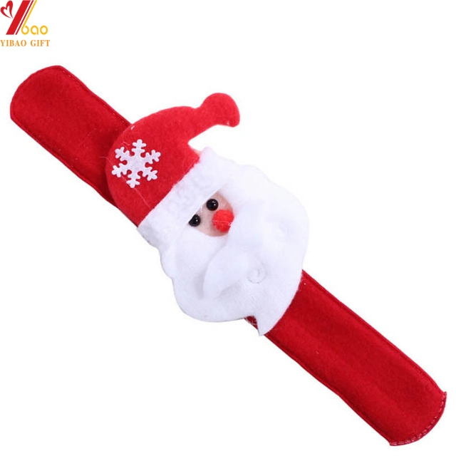 Factory Promotion Custom Silicon Slap Wristband Celebrate Christmas for Christmas Gifts