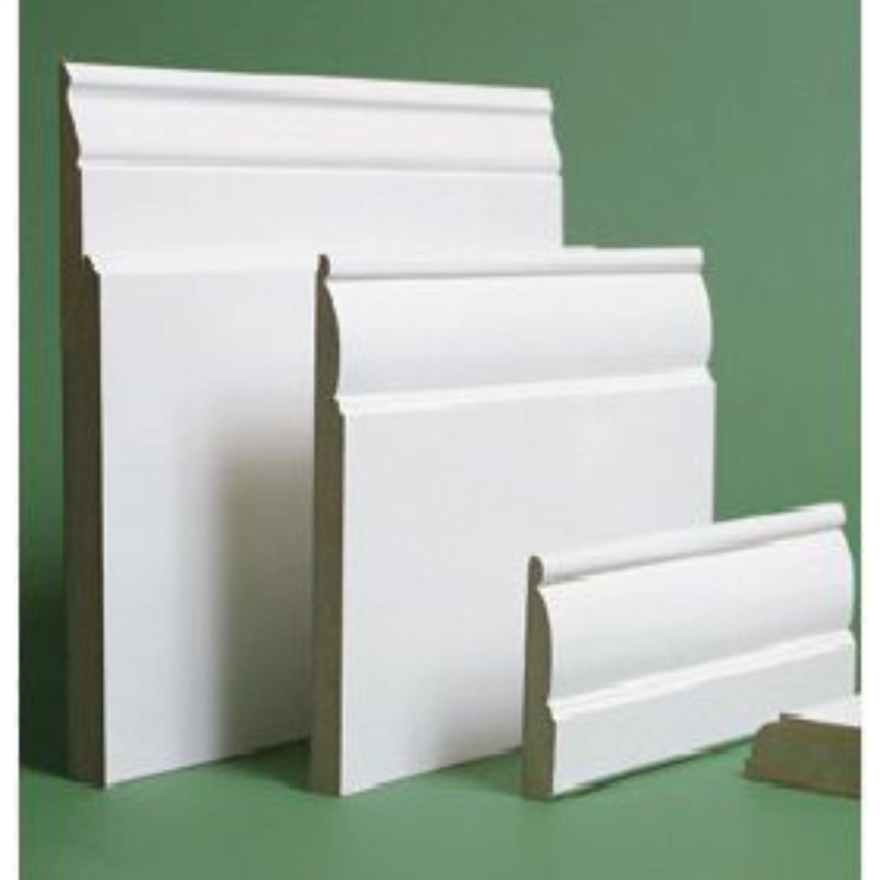 Popular Door MDF Casing White Primer Wood Baseboard Mouldings