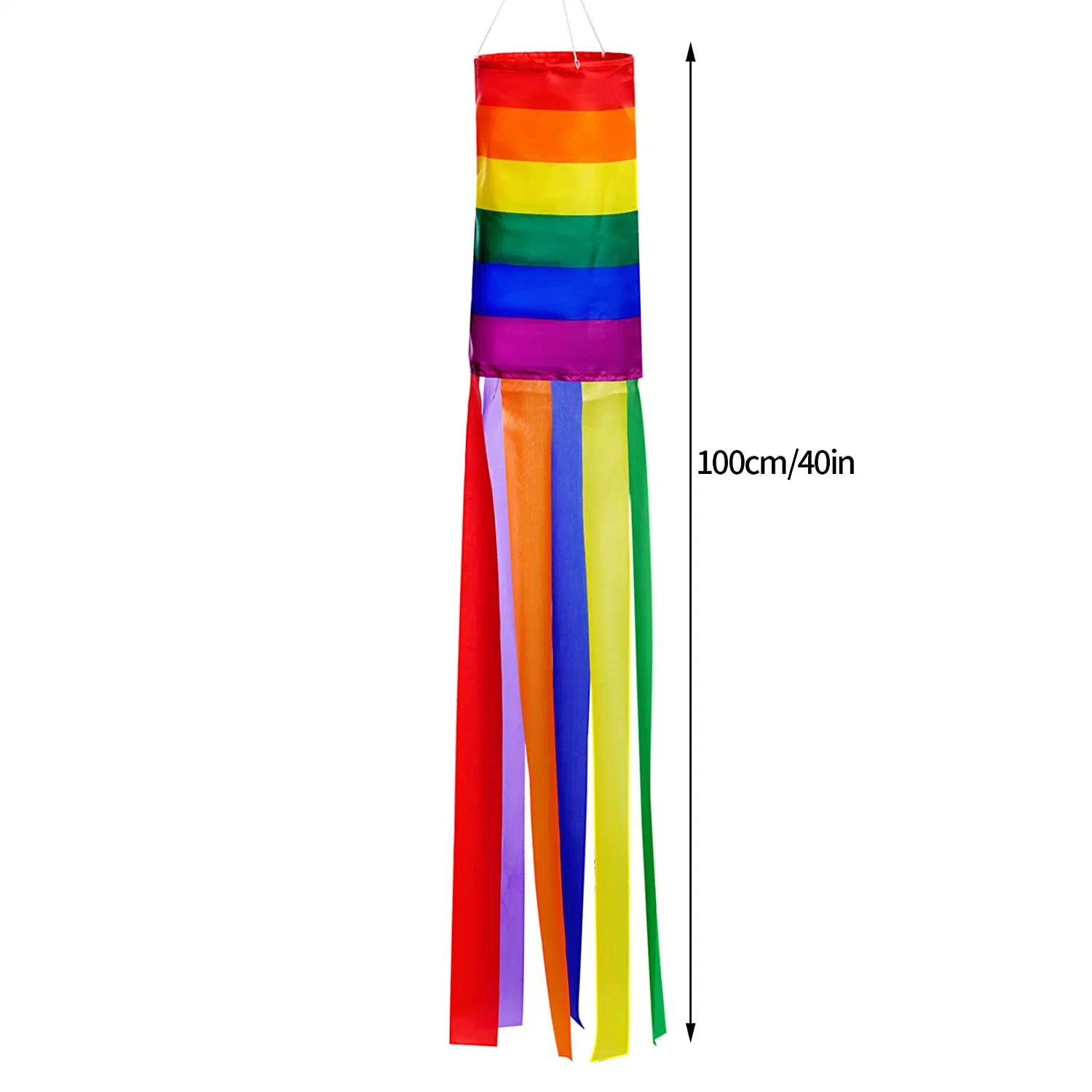 Wholesale/Supplier Outdoor Wind Sock Decor Lgbt Event Banner Rainbow Column Windsock Flag