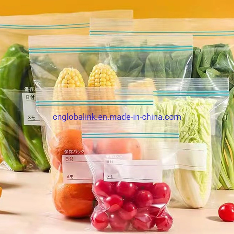 Transparent Plastic Package Waterproof Zip Lock Self-Sealed Bag Food Grade Plastic Packaging Bags