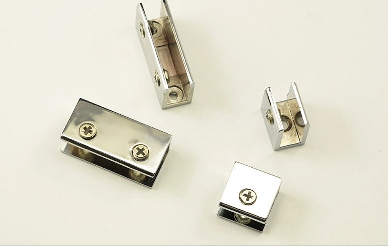 Holding Clip Zinc Alloy Bathroom Glass Clamp Hardware