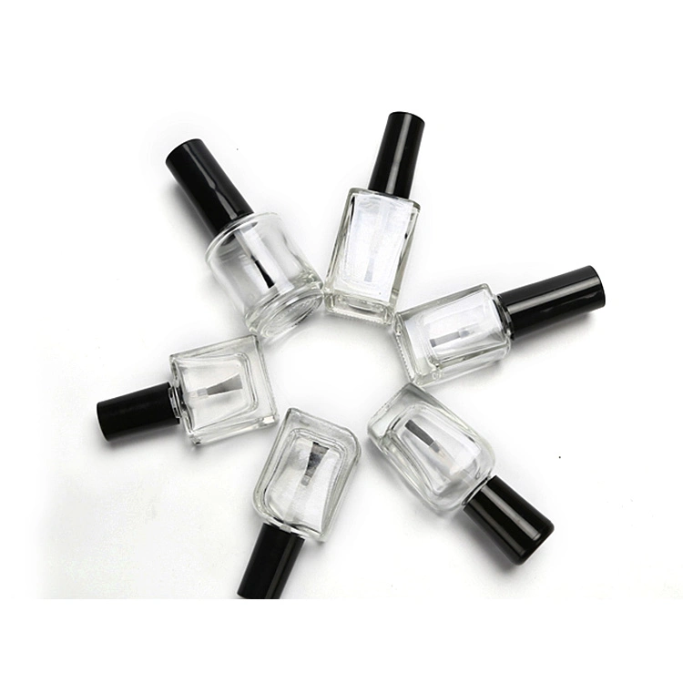 Mayorista/Proveedor Custom Empty 5ml 10ml 12ml 15ml Gel Nail de vidrio Frascos de pulido con cepillo