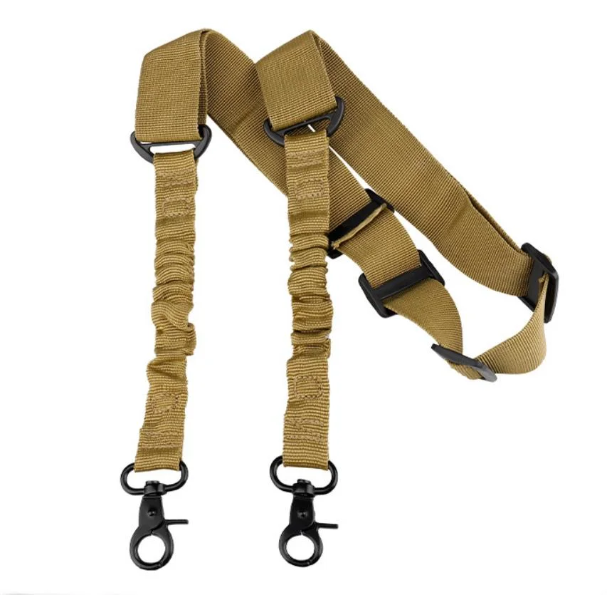 New Design Military Multi-Functional Tactical Gun Sling Double-Point with Zinc Alloy Buckle