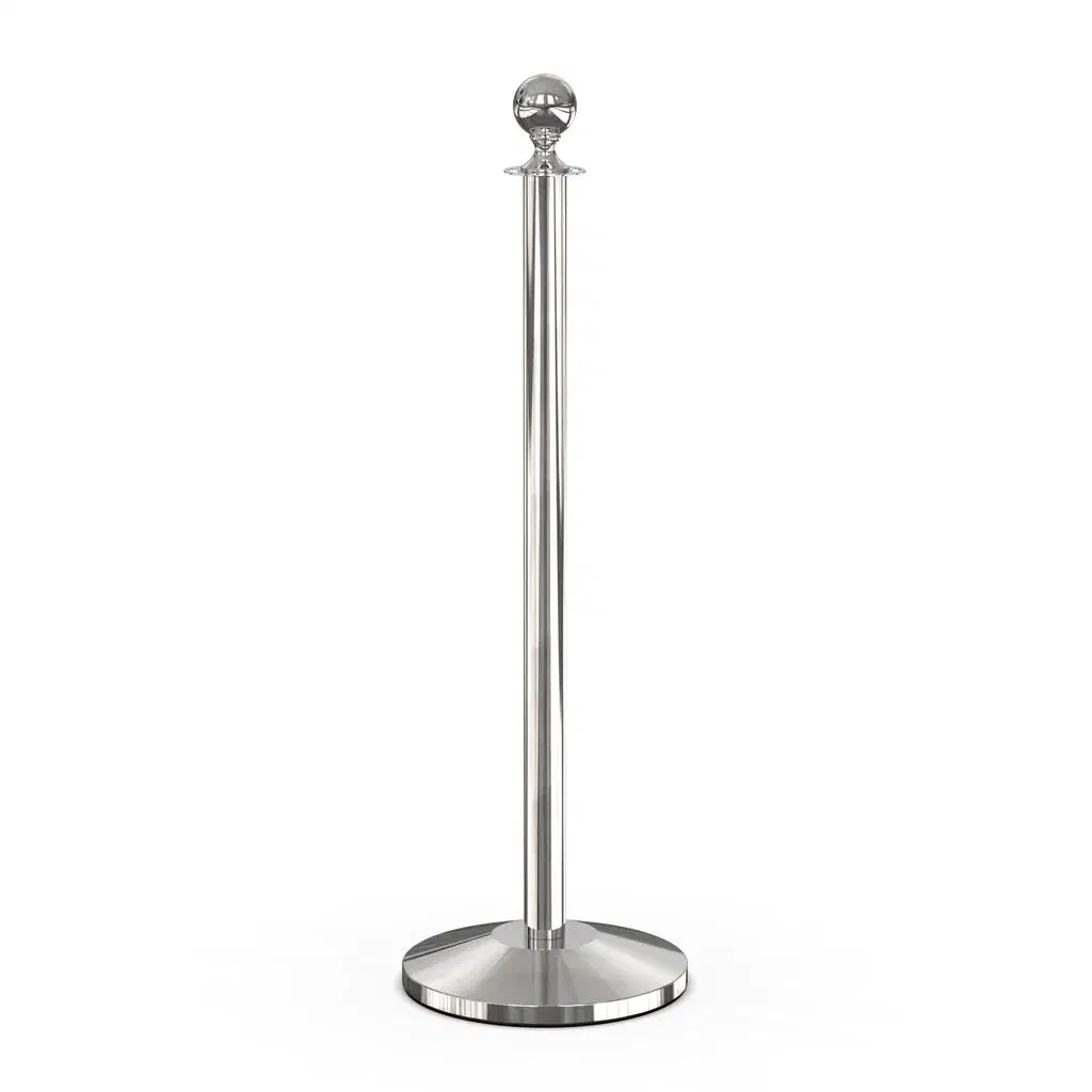 معرض متحف كروم ستانلس ستيل بوست وبارير روب stanchiones