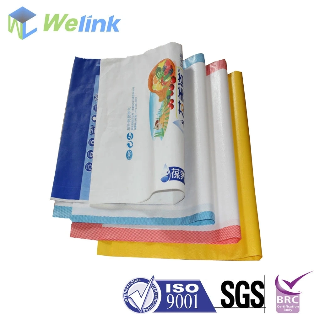 Factory SGS FDA Rice Bag 25kg 50kg Plastic Sand Cement Packaging Bags Poly PP Woven Sacks PP Bag for Chemical Fertilizer Sand Sugar