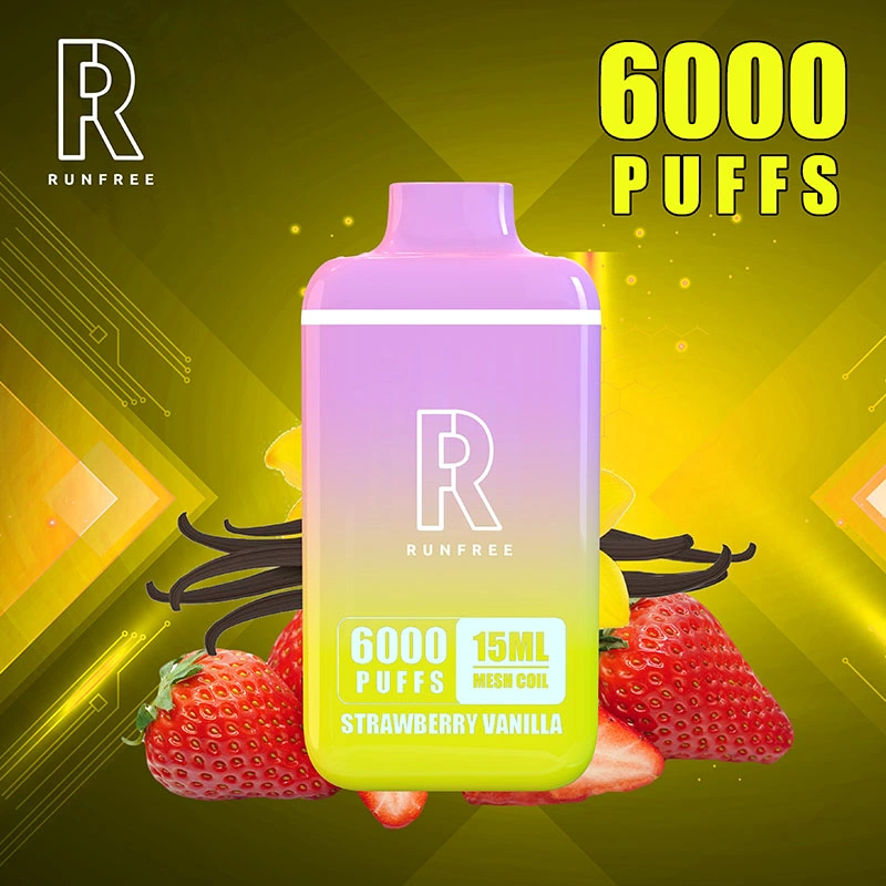 Großhandel/Lieferant Vape Pen Runfree 6000 Puffs Früchte Aromen Heißer Verkauf Weihnachtsabend Geschenk Vapes wiederaufladbare E Zigarette Vaporizer Pod Rauchen Best E CIGS-Rohr