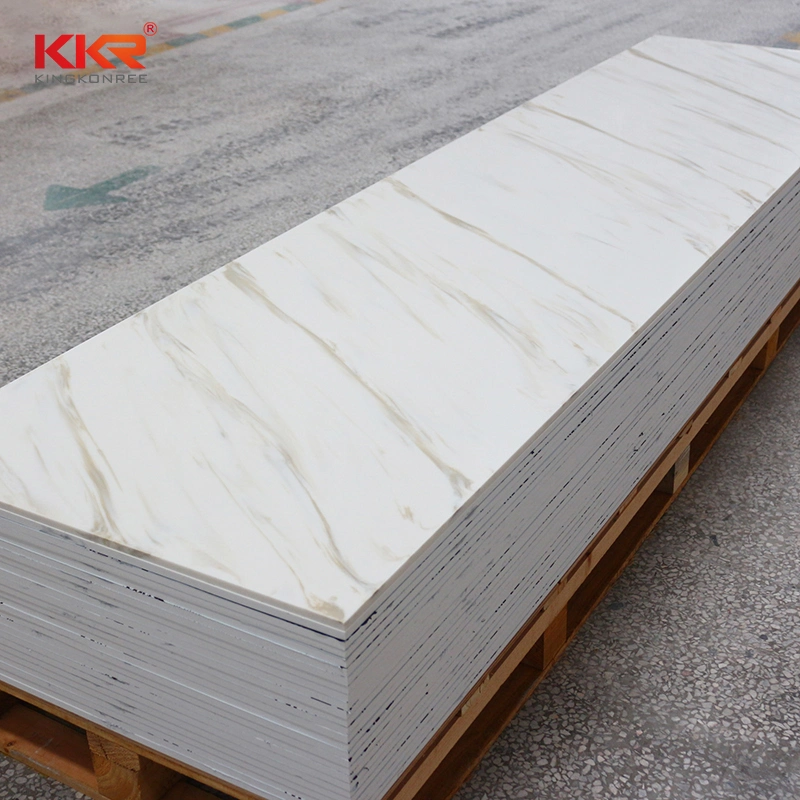 Kingkonree Calcatta Blanco 30mm espesor superficie sólida acrílica modificada 3,15