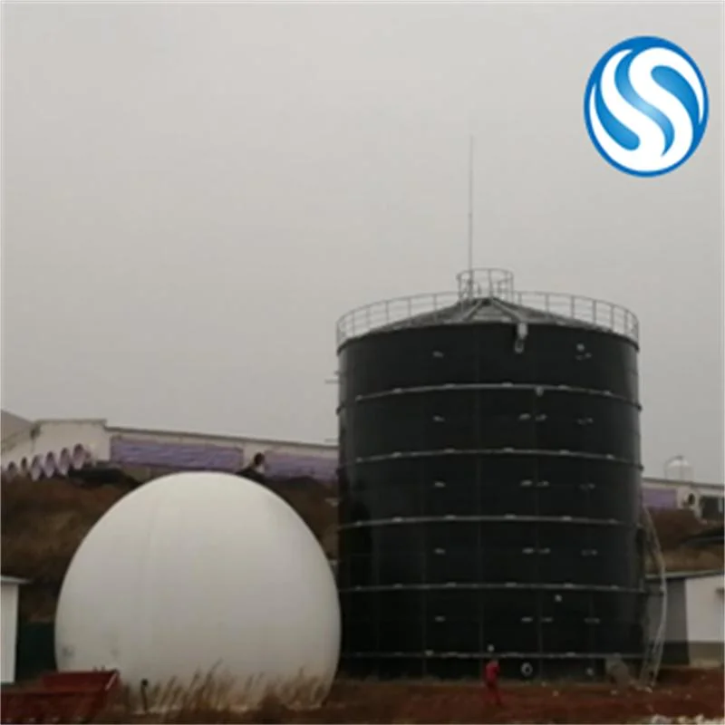 Glass-Fused-to-Steel Bolted Fire Water Tank with Aluminum Alloy Trough Deck Roof