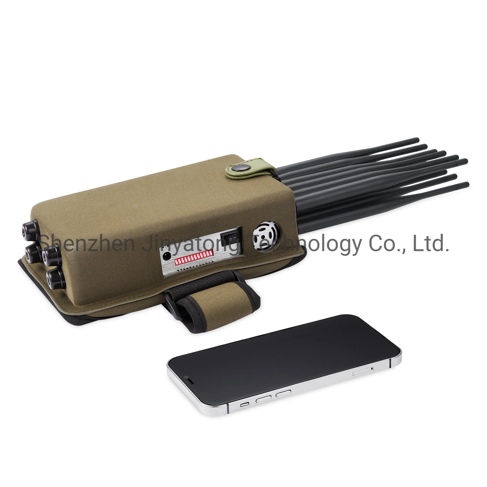 New Design Portabel 12 Antennas 2g. 3G. 4G. 5g. Cell Phone Signal Jammer GPS. 2.4G. 5.8g WiFi with Screen Display