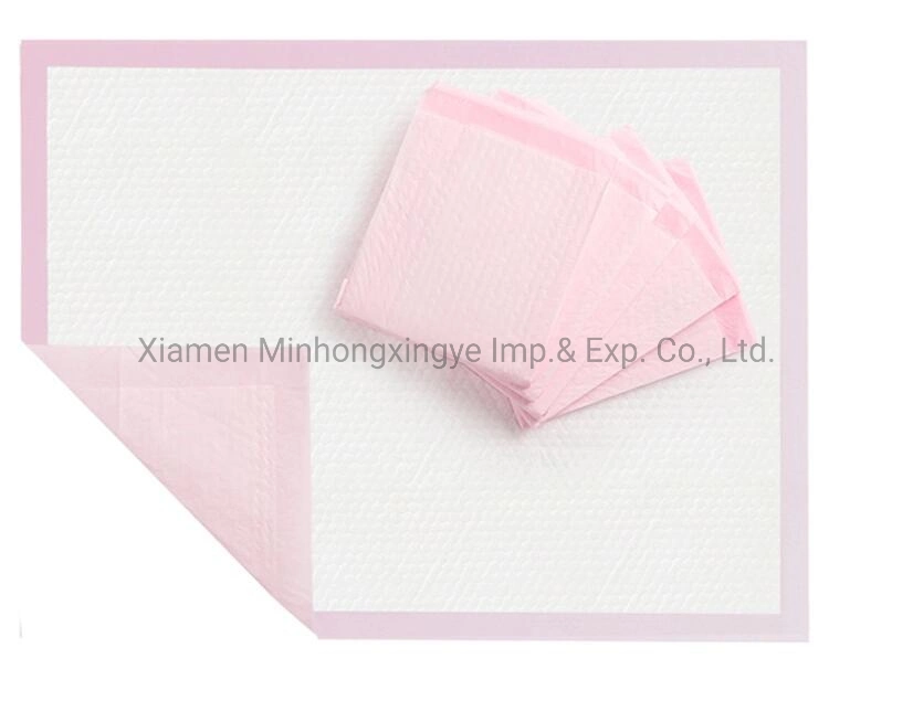 Pink Color Adult Disposable Underpad Free Sample Manufacturersincontinence Bed Pad for Elder