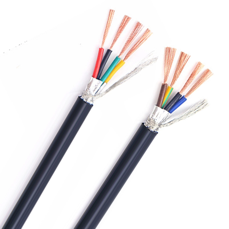 Fire Resistant Awm UL2725 PVC Coated Electric Wire 4core 5core 6core Cable 1/1.5/2.5 mm Pure Copper Shielded Telephone Cable