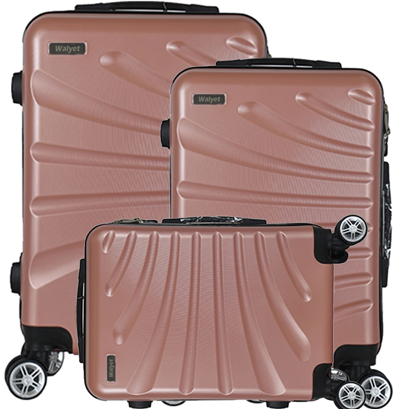 Fashion and Absolutely Competitive ABS Travel Luggage Trolley Case of 3-Piece Set