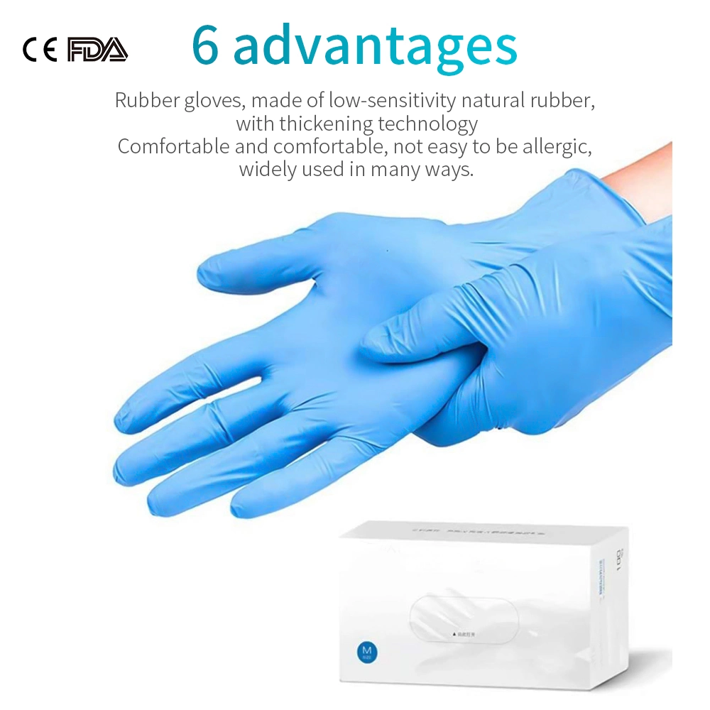 Hot-Sale Color Customized No-Powder Nitrile Disposable Cleaning Work Gloves