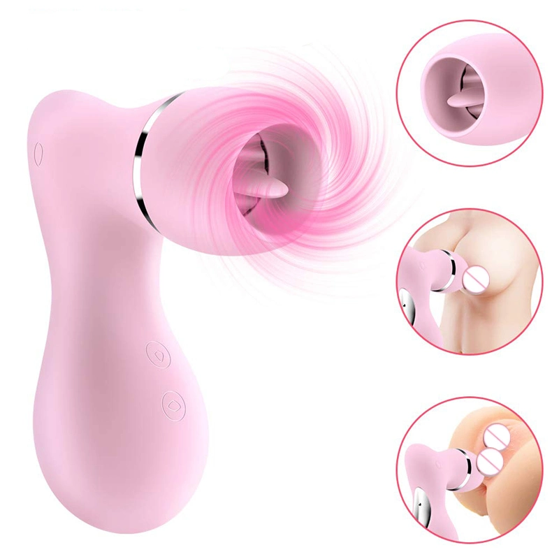 Suck Vibrator for Women Clitoris Breast Tongue Licking Sex Toy Oral Sex Simulator