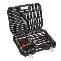 215PCS conjunto chave de roquete Auto Repair Mechanic Sleeve Kit Toolbox