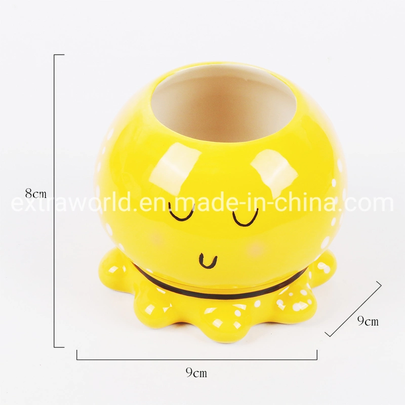 Ceramic Tableware Toothpick Cup for Home Daily Use Handpainting Toothpick Holder