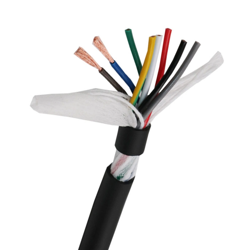 UL20276 High Flexible Date Transmission Cable 28AWG Multi Core PVC Jacket Shielded Power Signal Cable