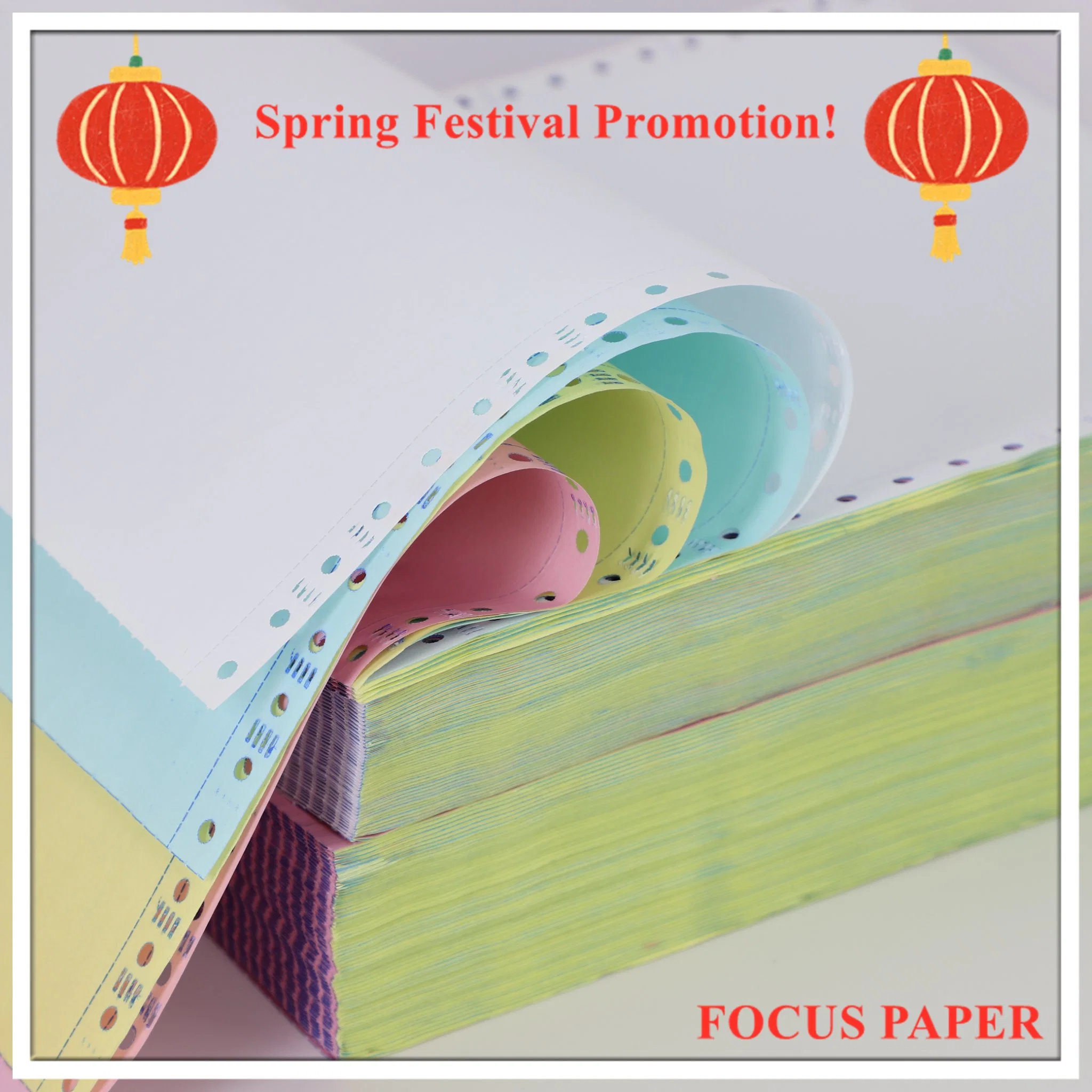 China fornecer Custom Digital dois / três camadas / peça em branco / Staples / Printable / triplicado 2 partes sem carbono Papel da impressora