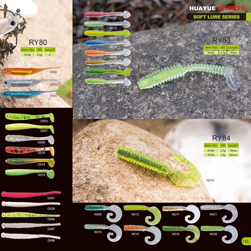 Customized Soft Plastic Lures Fishing Products for Trout and Perch