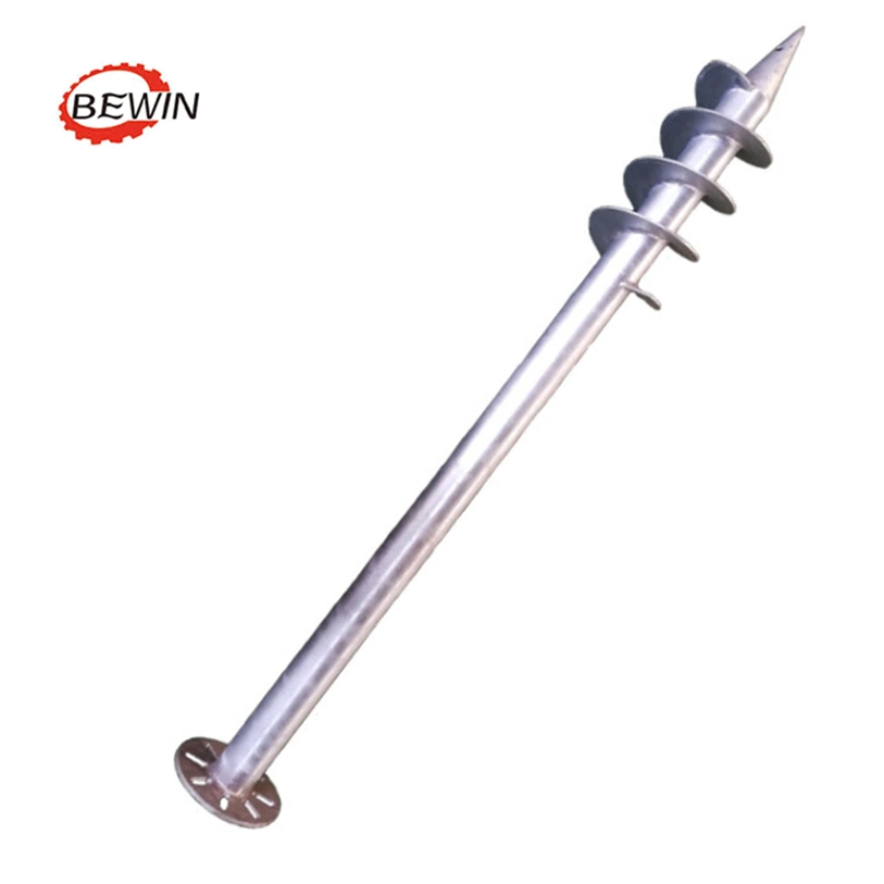 Standard Helical Anchors Ground Screw Poles Spike Spiral Screw