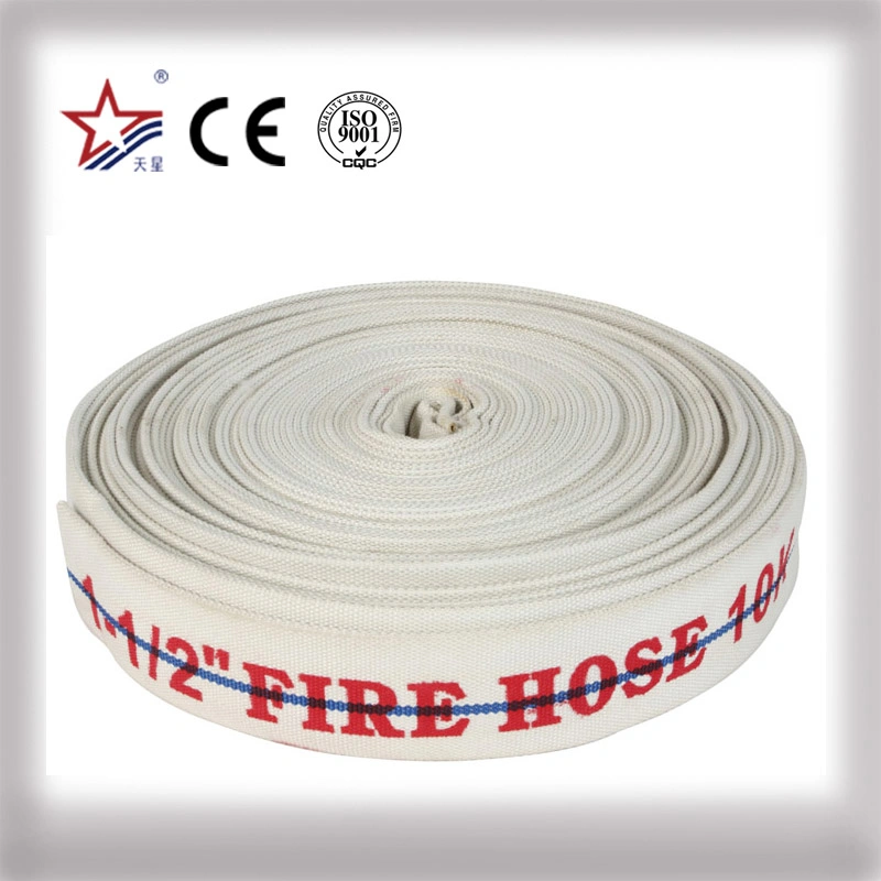 1.5 Inch Synthetic Rubber Lining Canvas Fire Hose Pipe