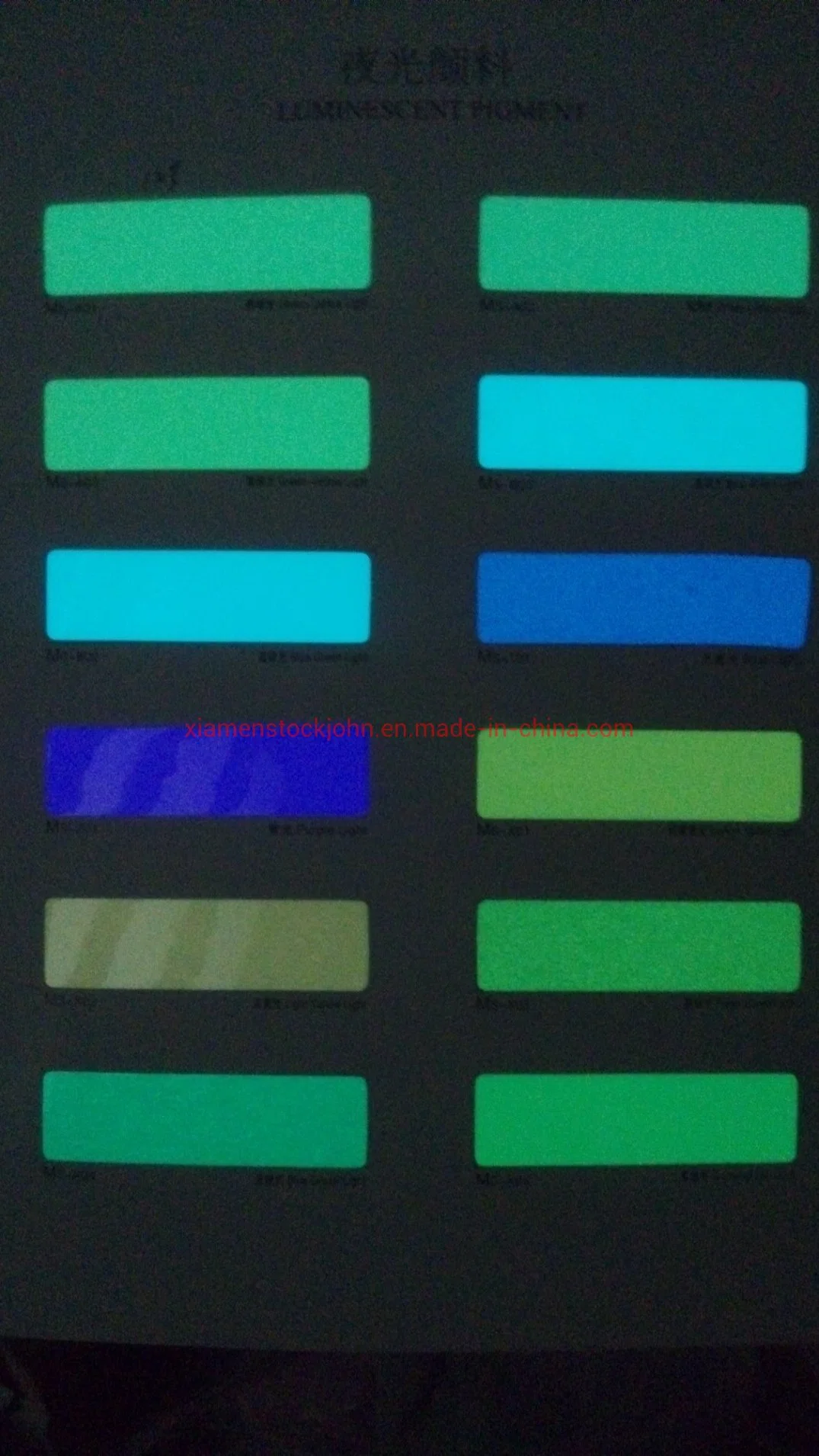 High quality/High cost performance  Fluorescent Green /Blue/Pink Color Light Luminescent/Photoluminescent/Luminous/Noctilucent/Self-Glow/Glow in The Dark Powder Pigment