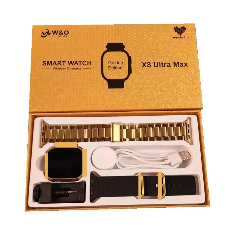 x8 Ultra Max 2,02 pulgadas pantalla grande Edición Dorada Smartwatch